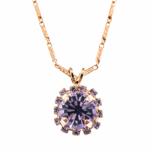 Roxannes - Mariana Jewellery Pandantiv cu lant violet placat cu aur 24k - 5137/1-371371rg