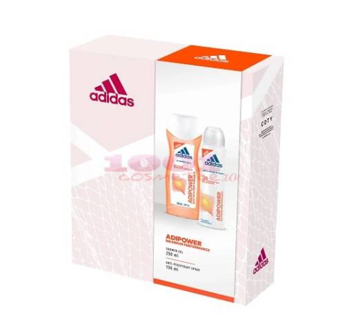 Adidas adipowder gel de dus 250 ml + deo 150 ml set femei
