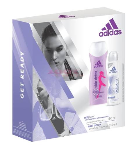 Adidas adipure women anti-perspirant spray 150 ml + gel de dus 250 ml set