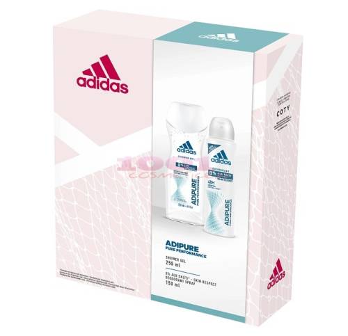 Adidas adipure women performance deodorant spray 150 ml + gel de dus 250 ml set
