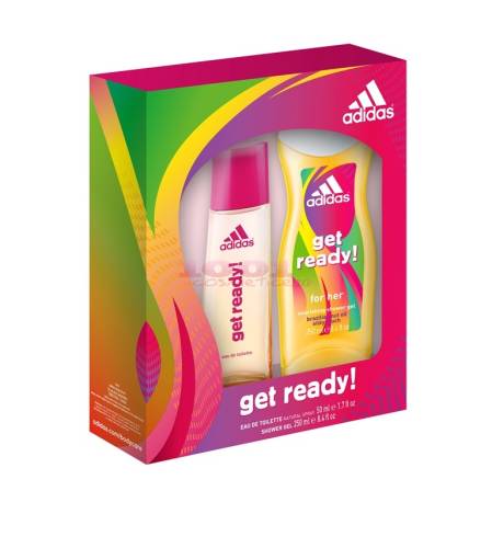 Adidas get redy women edt 50 ml + gel de dus 250 ml set