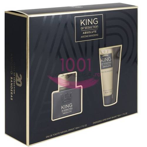 Antonio banderas king of seduction absolute edt 50 ml + after shave balsam 75 ml set