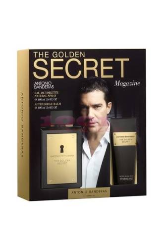 Antonio banderas the golden secret edt 100 ml + after shave balsam 75 ml set