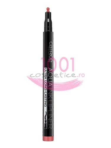 Catrice aqua ink lipliner creion de buze semipermanent rosewood flair 070