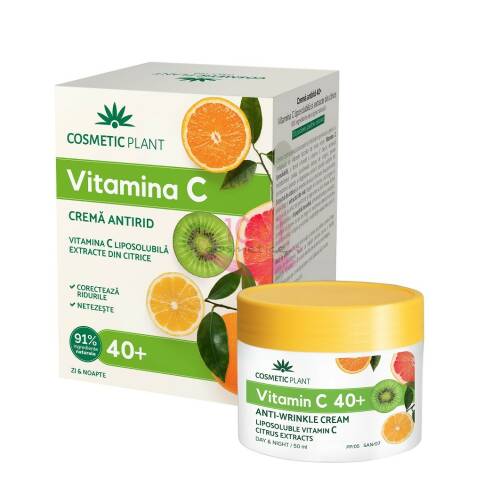 Cosmetic plant vitamina c si extracte din citrice crema antirid de zi / noapte 40+