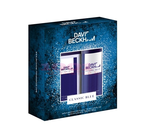 David beckham classic blue man dns 75 ml + deodorant 150 ml set