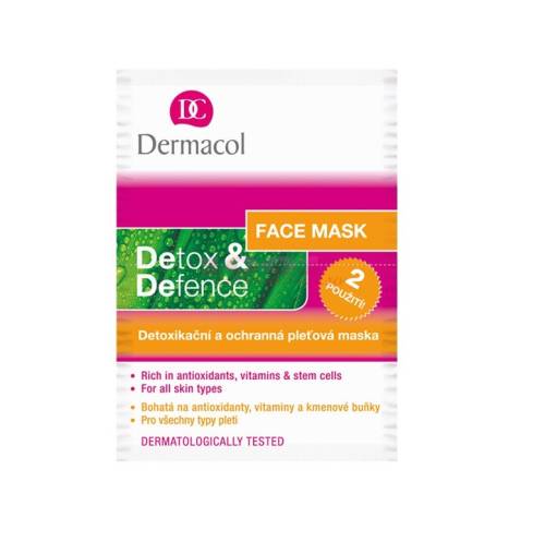 Dermacol detox defence masca de fata cu antioxidanti - vitamine si celule stem pentru toate tipurile de ten