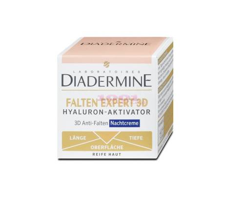 Diadermine expert 3d hyaluron aktivator crema de noapte antirid piele matura