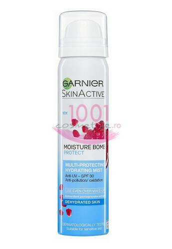 Garnier skin active moisture bomb protect spray hidratant pentru fata