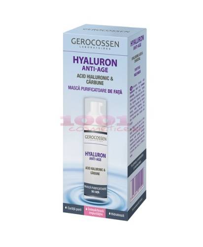 Gerocossen hyaluron masca purificatoare cu acid hyaluronic si carbune pentru fata
