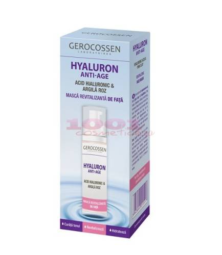 Gerocossen hyaluron masca revitalizanta cu acid hyaluronic si argila roz de aquitania pentru fata