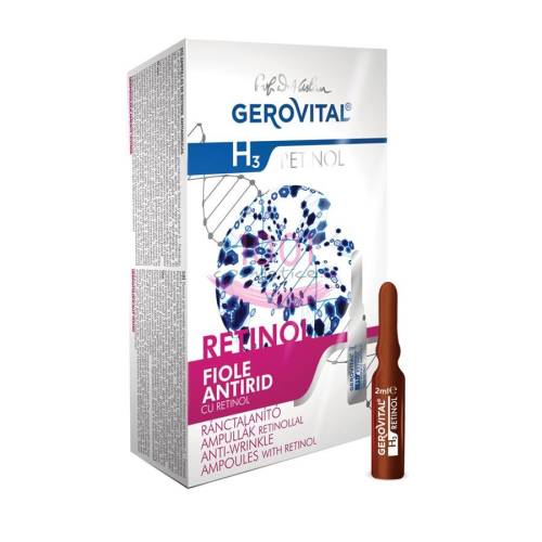 Gerovital h3 retinol fiole antirid