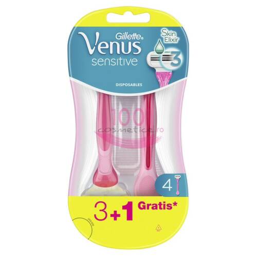 Gillette venus 3 sensitive skin elixir set 4 aparate