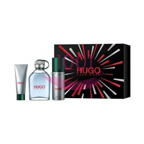 Hugo boss hugo edt 100 ml + deo body spray 150 ml + gel de dus 50 ml set
