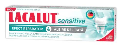 Lacalut sensitive efect reparator si albire delicata pasta de dinti