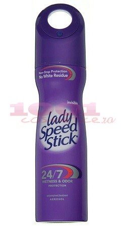 Lady speed stick invisible 24/7 wetness odor protection spray femei