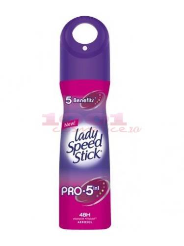 Lady speed stick pro 5in1 deodorant antiperspirant spray