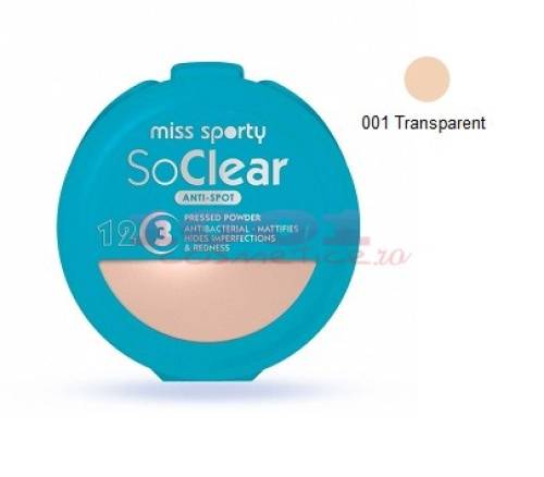 Miss sporty so clear pudra 001 transparent