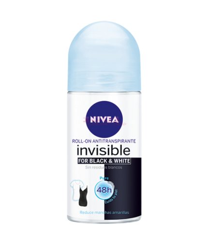 Nivea black & white pure invisible antiperspirant women roll on
