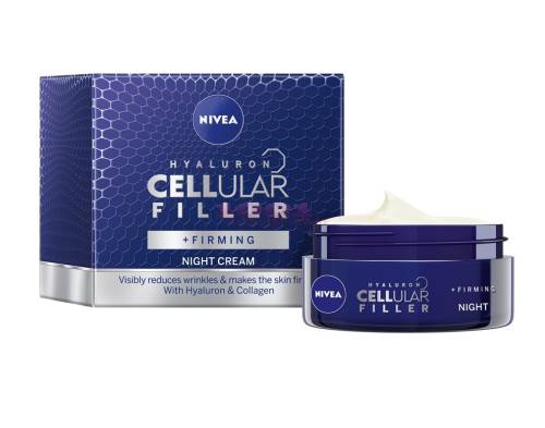 Nivea hyaluron cellular filler +firming crema de noapte pentru fermitate
