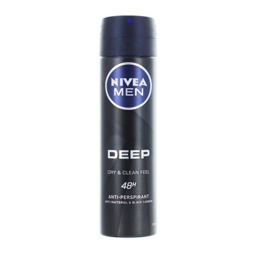 Nivea men deep black carbon 48h anti-perspirant anti-bacterial deospray (optiuni de comanda: 150 ml)