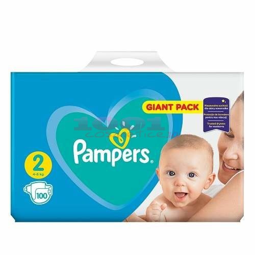 Pampers active babi scutece copii nr.2 giant pack 100 bucati