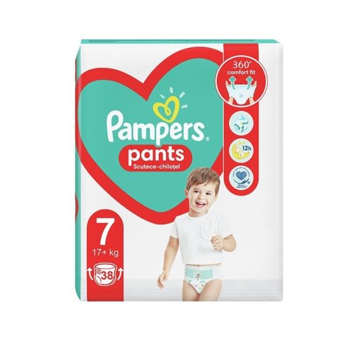 Pampers baby dry pants scutece copii chilotei nr.7 pachet 38 bucati