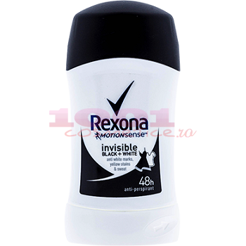 Rexona motionsense invisible black+white antiperspirant women stick
