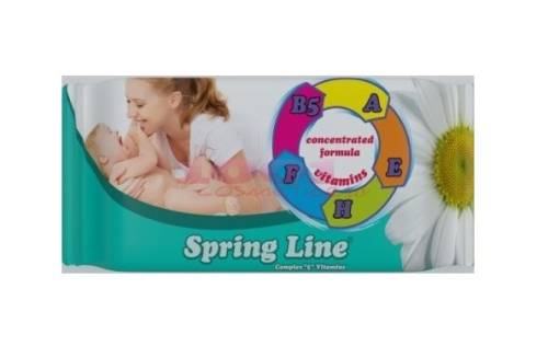 Spring line baby complex 5 vitamine servetele umede 72 buc