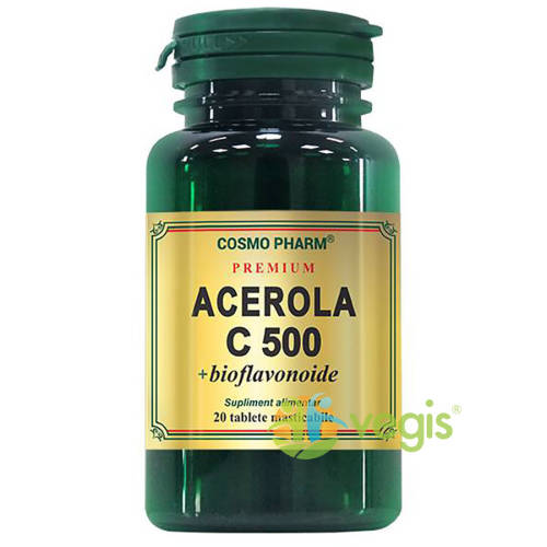 Acerola c 500mg+bioflavonoide premium 20tb masticabile