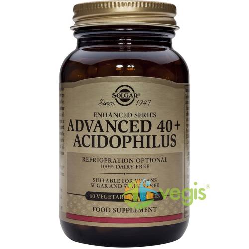 Advanced 40+ acidophilus(probiotice) 60cps vegetale