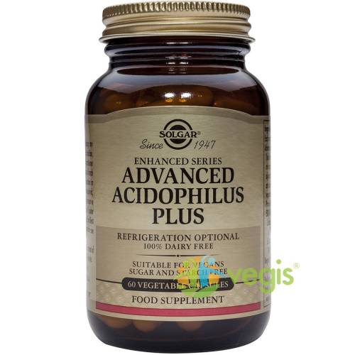 Advanced acidophilus plus (probiotice) 60cps vegetale