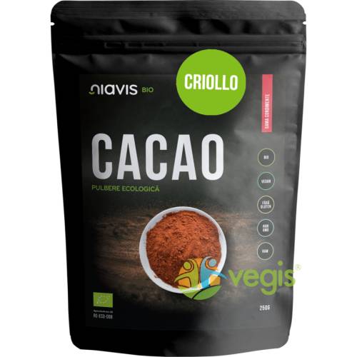 Cacao criollo pulbere raw ecologica/bio 250g