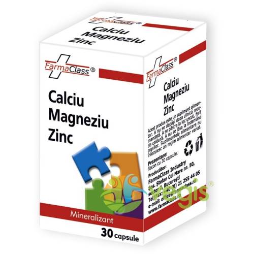 Calciu magneziu zinc 30 cps