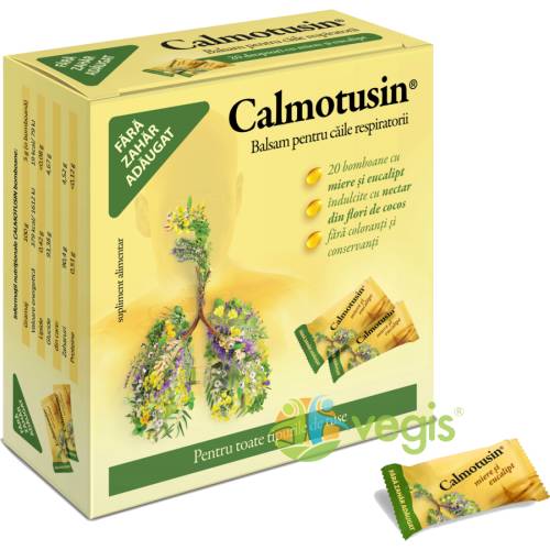 Calmotusin - dropsuri cu miere si eucalipt 20buc 100g