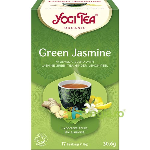 Ceai green jasmine cu iasomie verde si ghimbir ecologic/bio 17dz - 30.6g