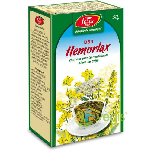 Ceai hemorlax (antihemoroidal) (d53) 50gr
