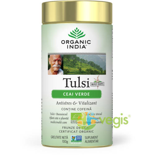 Organic india Ceai verde tulsi eco/bio 100g