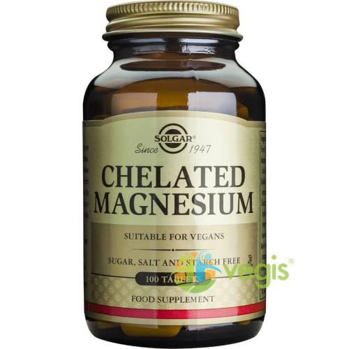 Solgar Chelated magnesium 100mg 100tb (chelat de magneziu)