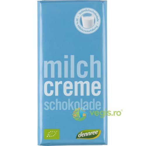 Ciocolata cu lapte si crema de lapte ecologica/bio 100g