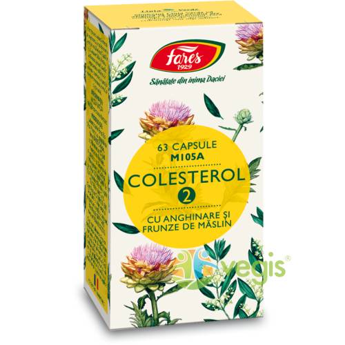 Colesterol 2 cu anghinare si frunze de maslin (m105a) 63cps