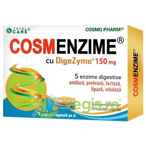Cosm enzime digezyme 150mg 20cps