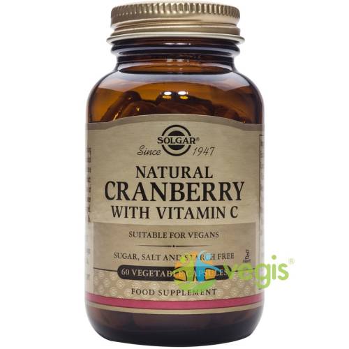 Cranberry extract with vit c 60cps (merisoare naturale cu vit c)
