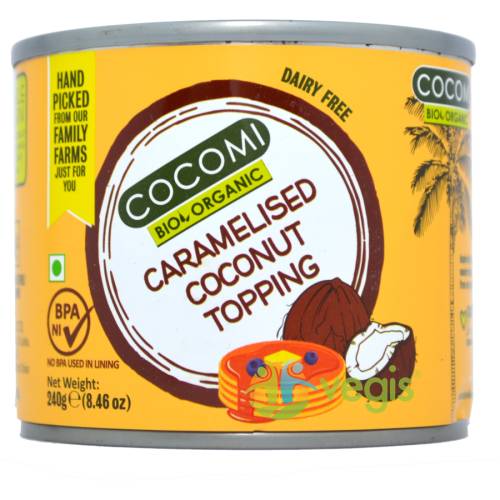 Crema de cocos cu caramel ecologica/bio 240g