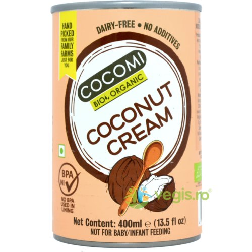 Crema de cocos fara guma guar ecologica/bio 400ml