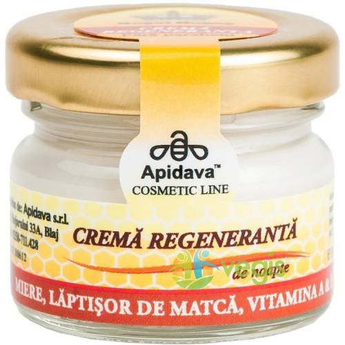 Crema regeneranta noapte cu miere, laptisor de matca, vitamina a,e 30ml