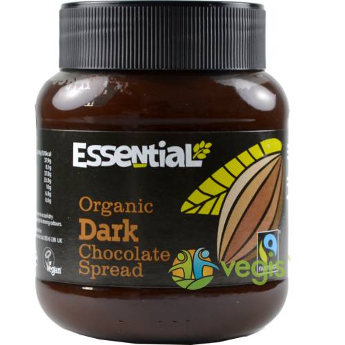 Crema tartinabila de ciocolata neagra ecologica/bio 400g