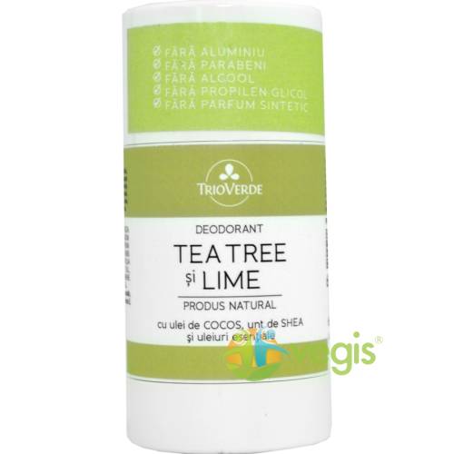 Deodorant natural cu tea tree si lime 60g