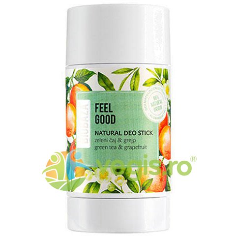 Deodorant stick natural cu grapefruit si ceai verde feel good 50ml