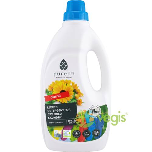 Detergent lichid pentru rufe colorate cu galbenele eco/bio 1l